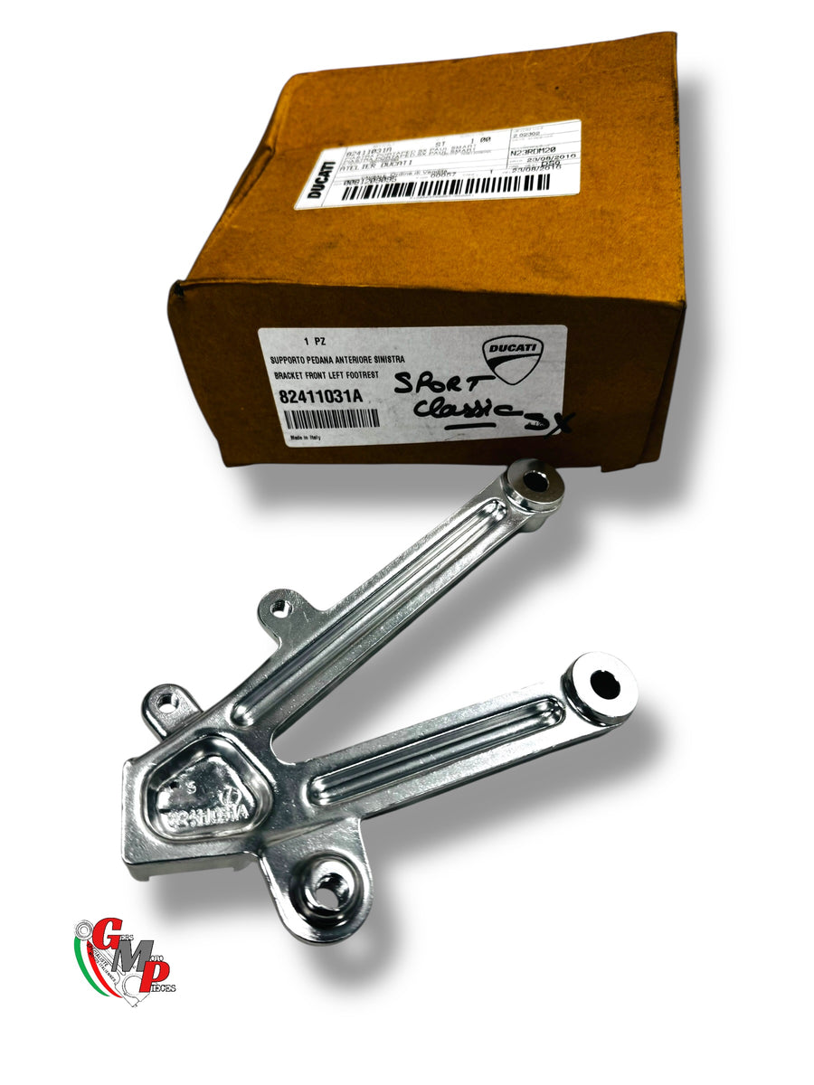 Soporte Reposapiés Delantero Izquierdo Cromado NUEVO - Ducati