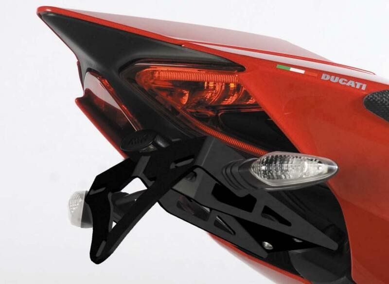 Portamatrículas corto R&amp;G con intermitentes - Ducati