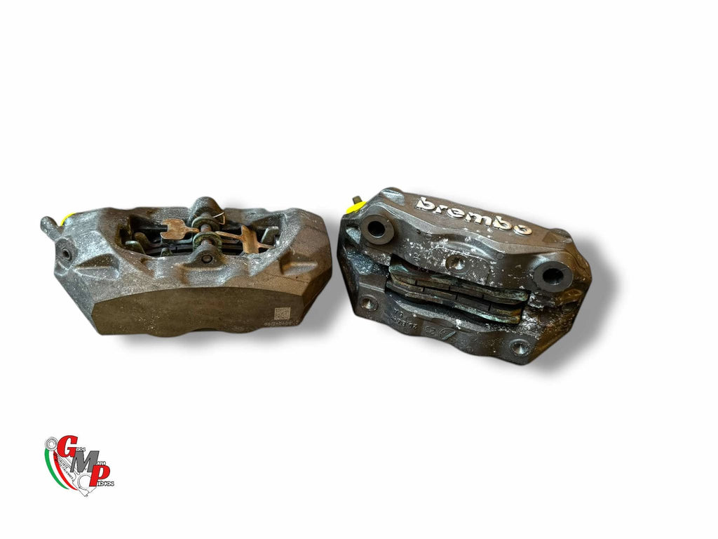 Par de pinzas de freno Brembo completas - Ducati HYM 939 Hyperstrada Monster 821 Diavel Supersport bocina final
