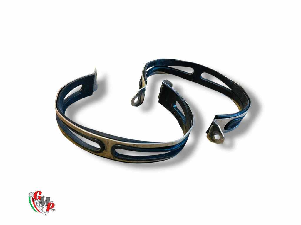 Par de abrazaderas de escape con junta de goma - Ducati SBK Superbike 1098 1098S 1198 1198S 848 848EVO bocina final