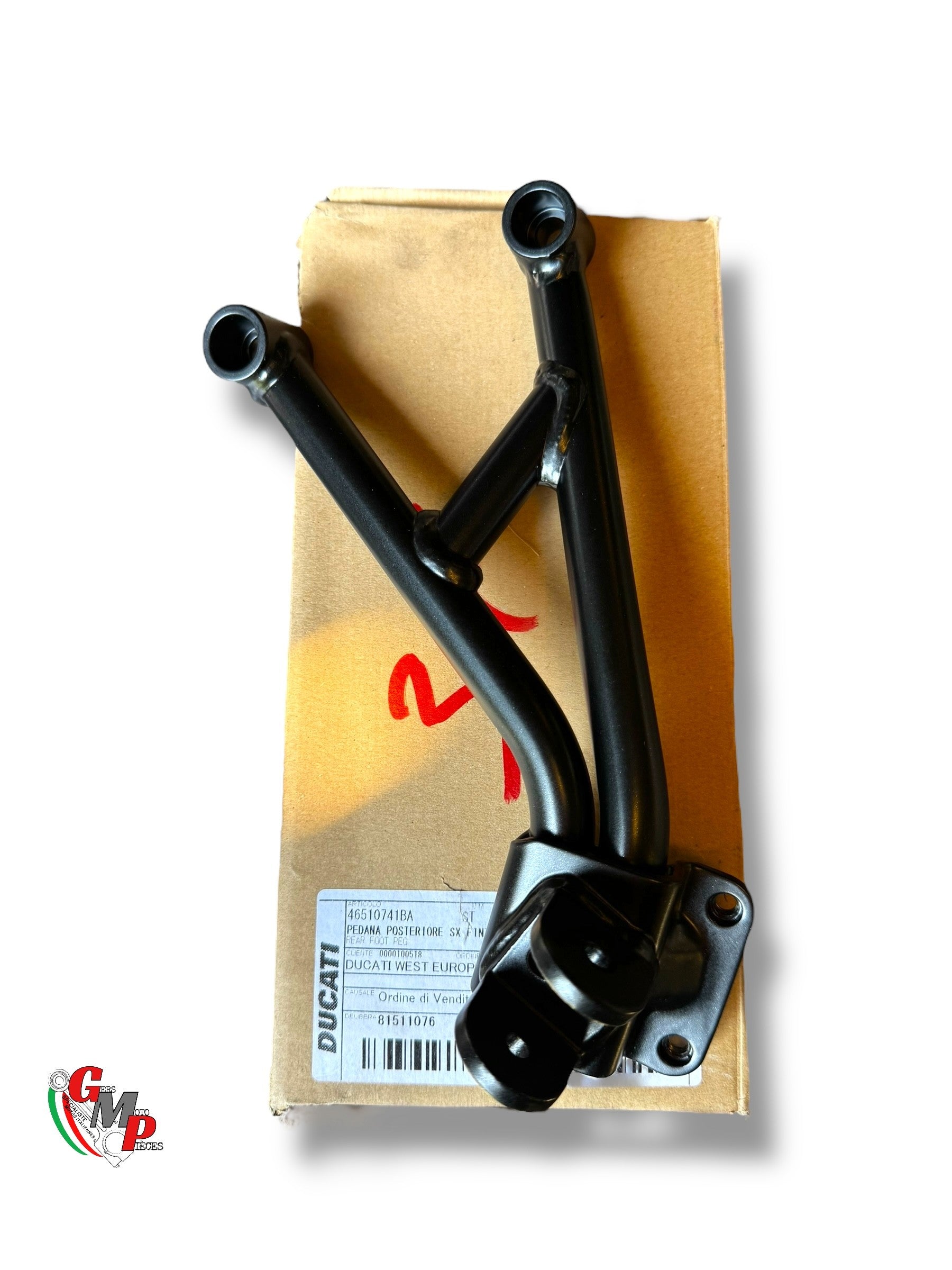 Placa del reposapiés del pasajero izquierdo - Ducati