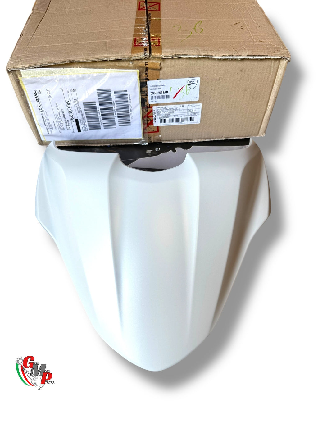 Capot Couvercle de selle blanc NEUF - DUCATI