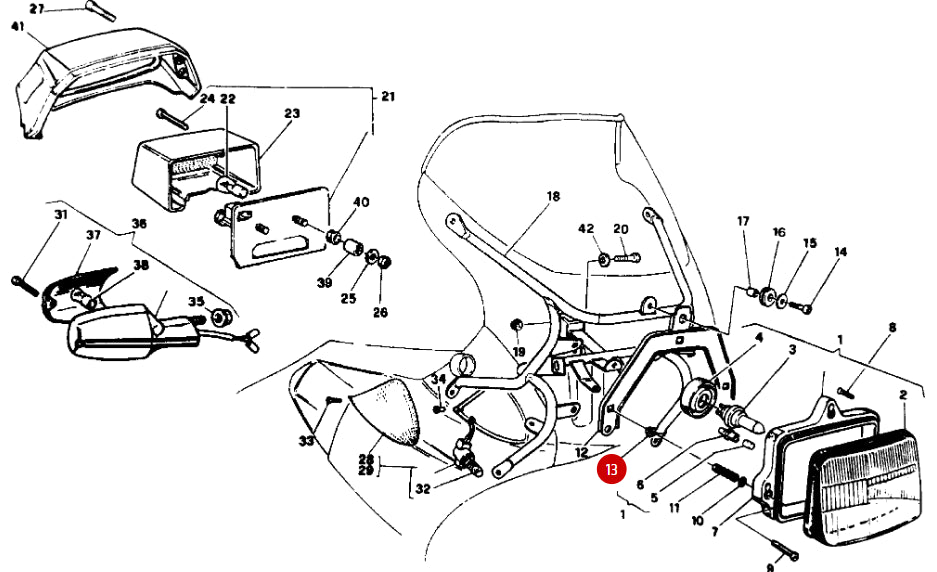 Nueva tuerca de faro - Ducati