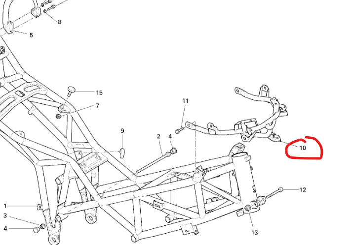 Soporte de carenado - Ducati