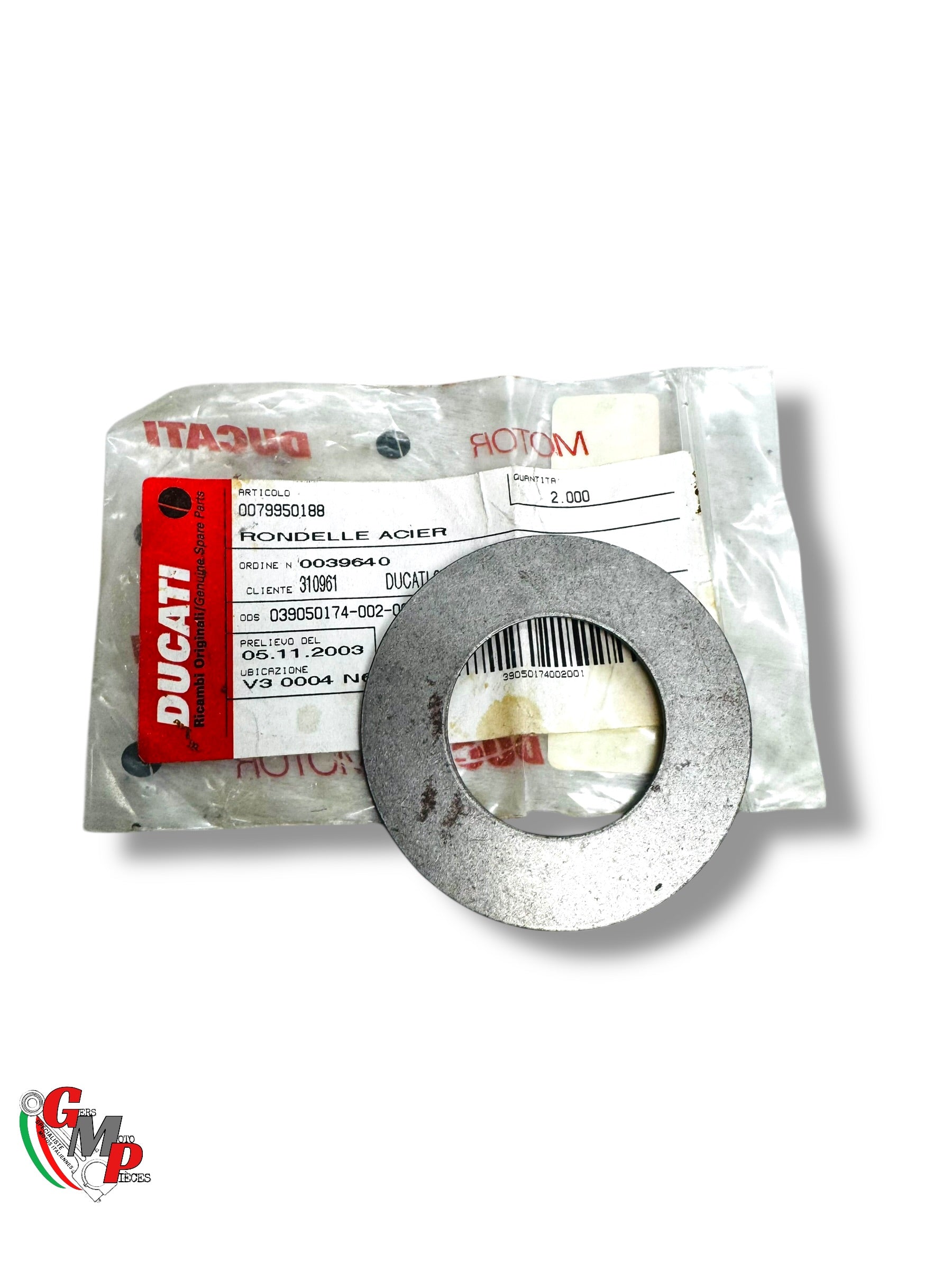 Arandela Acero NUEVA - Ducati