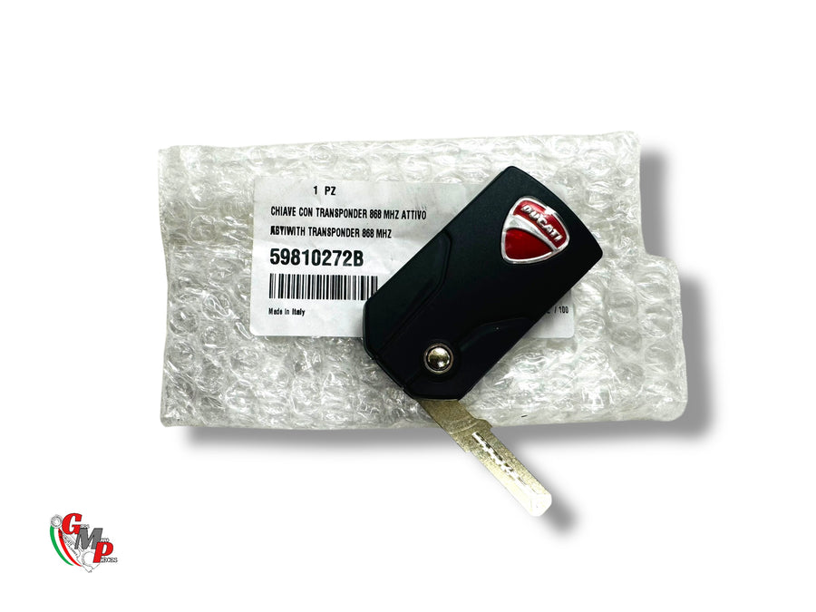 Llave con transpondedor activo de 868 Mhz NUEVA - Ducati