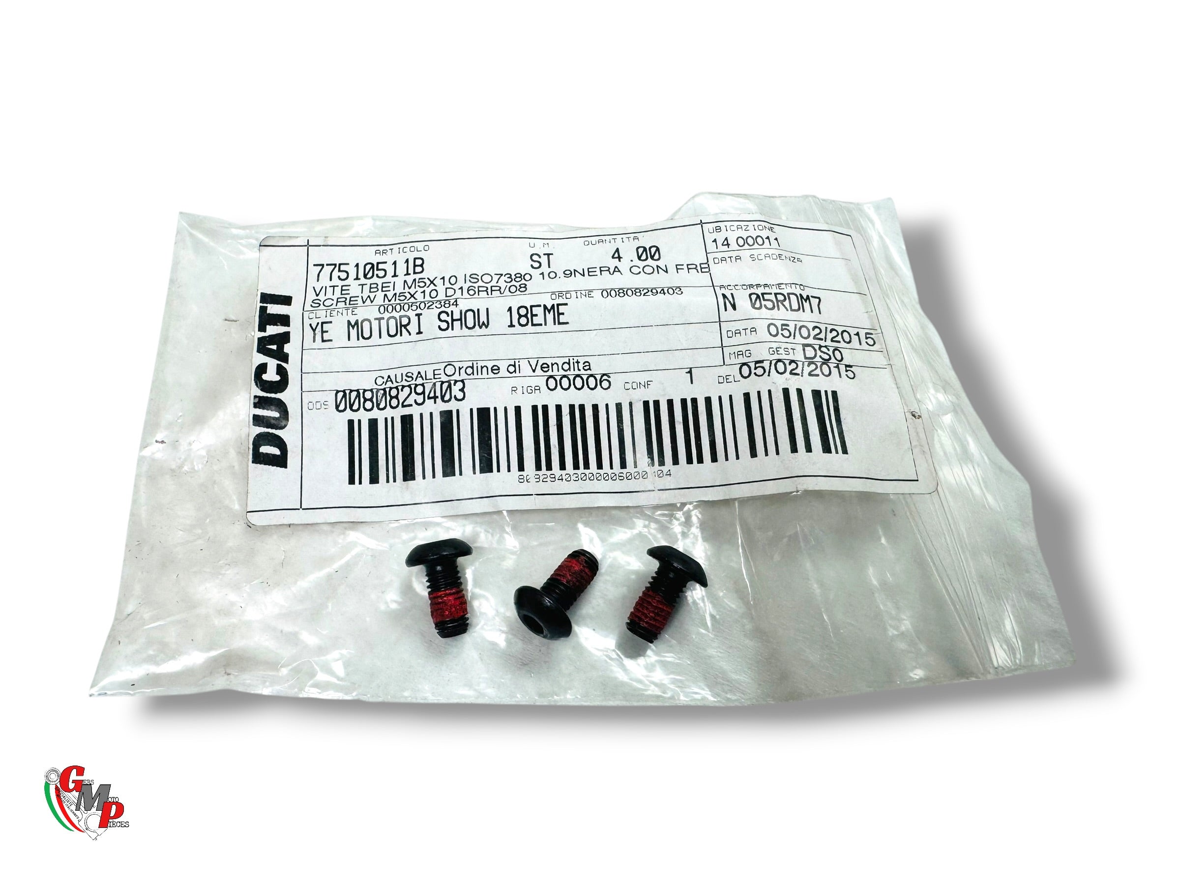 Tornillo TBEI M5X10 NUEVO - Ducati