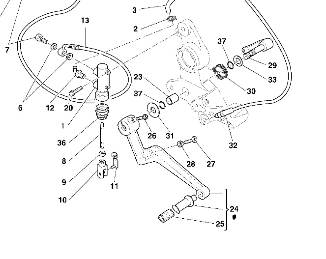 Pedal de freno - Ducati