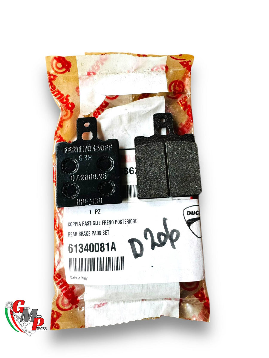 Par de pastillas de freno traseras nuevas - Ducati