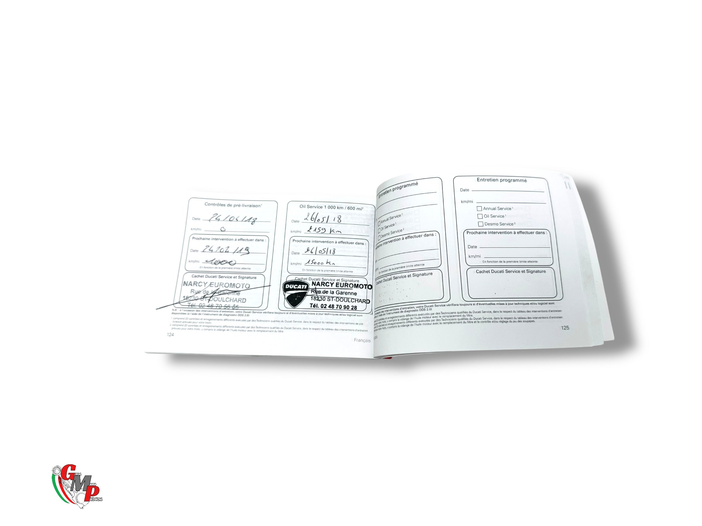 Carnet de garantie - Ducati Tous modèles