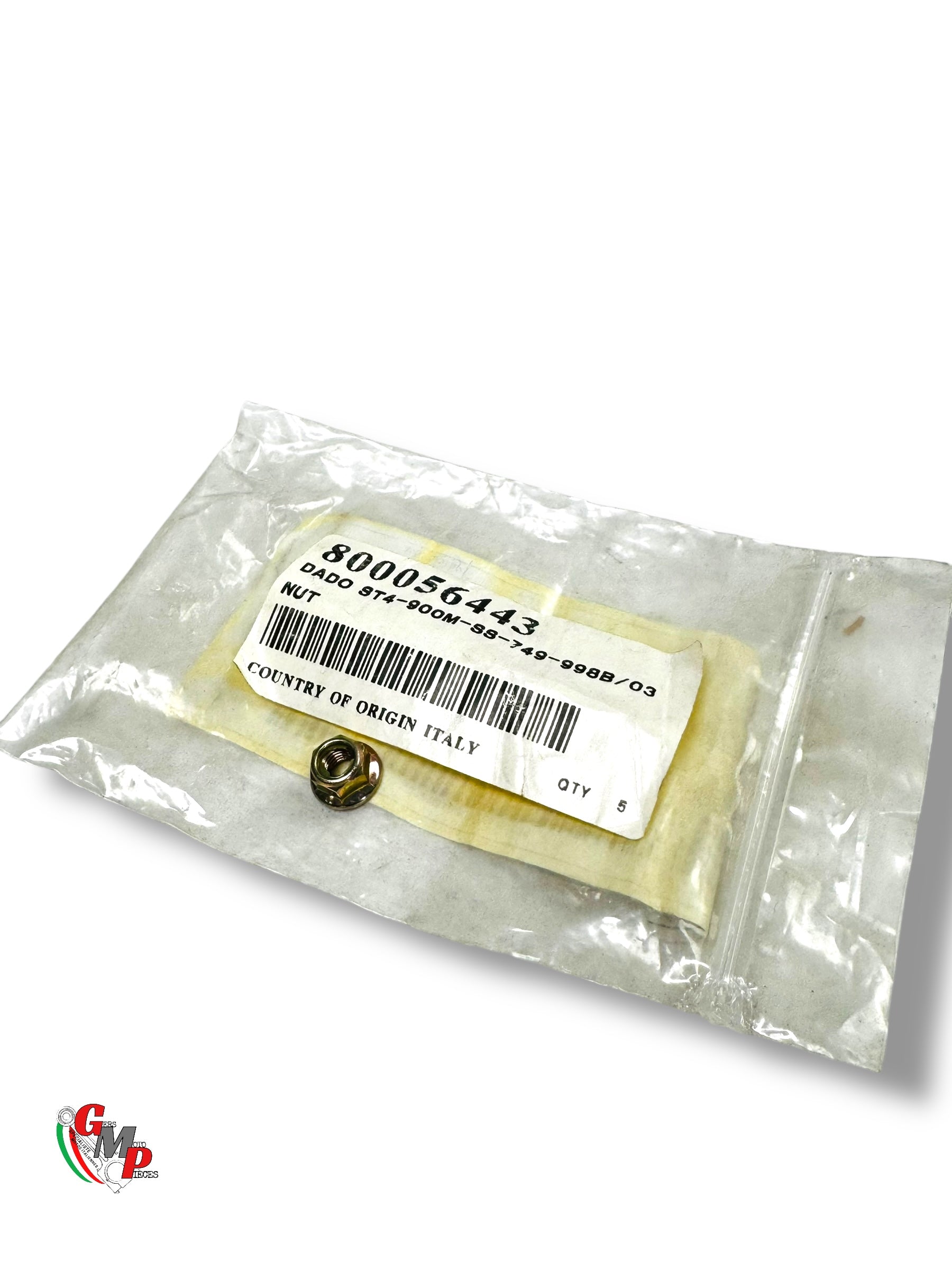 Ecrou Autobloquant M5X0,80 CH8 Bichromaté NEUF - Ducati