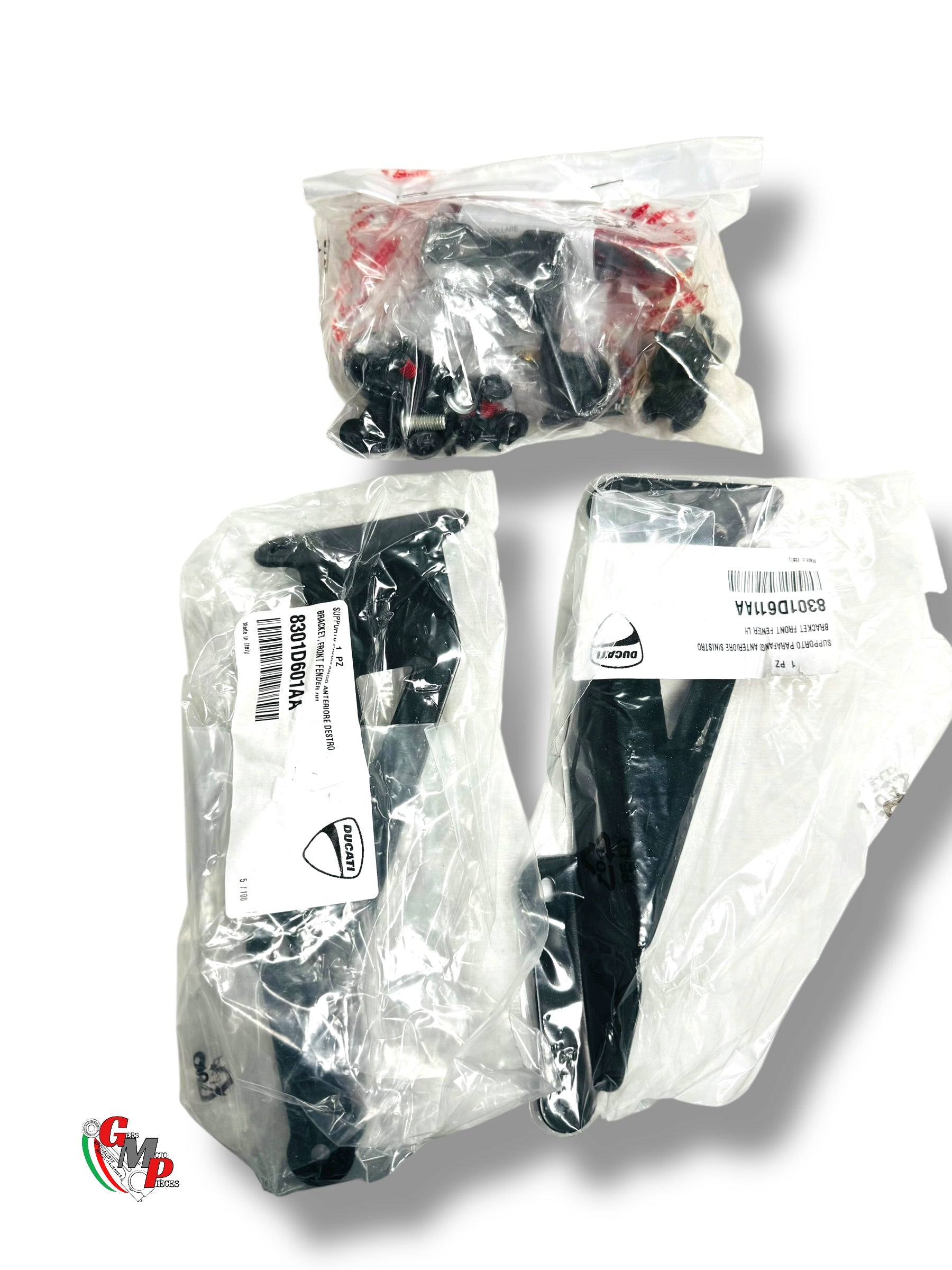 Kit completo de fijación de guardabarros delantero de aluminio NUEVO - Ducati