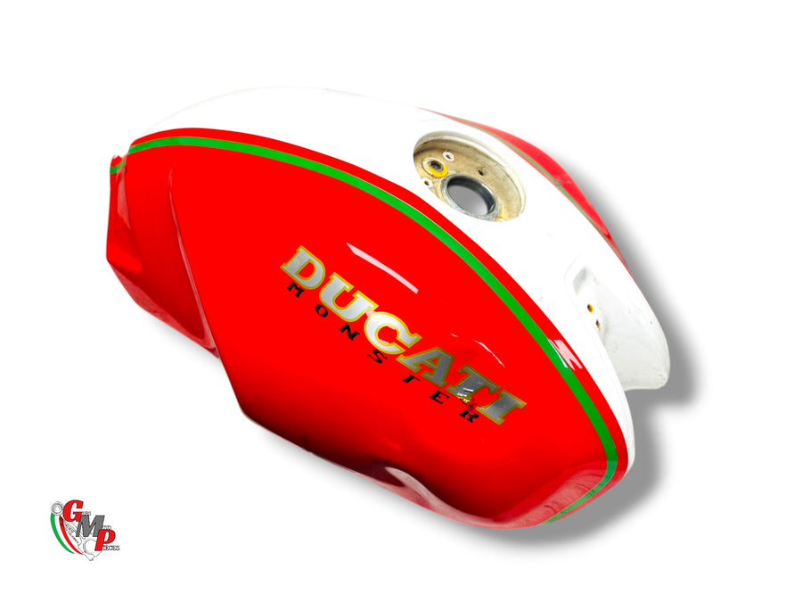 Depósito Combustible Rojo Raya Blanca - Ducati