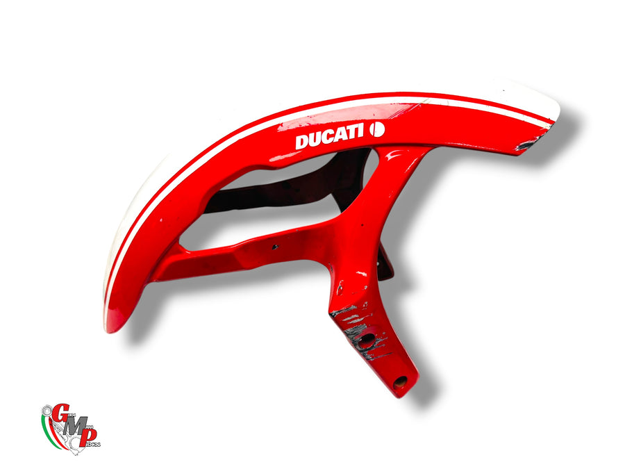 Guardabarros Delantero Rojo con Banda Blanca - Ducati