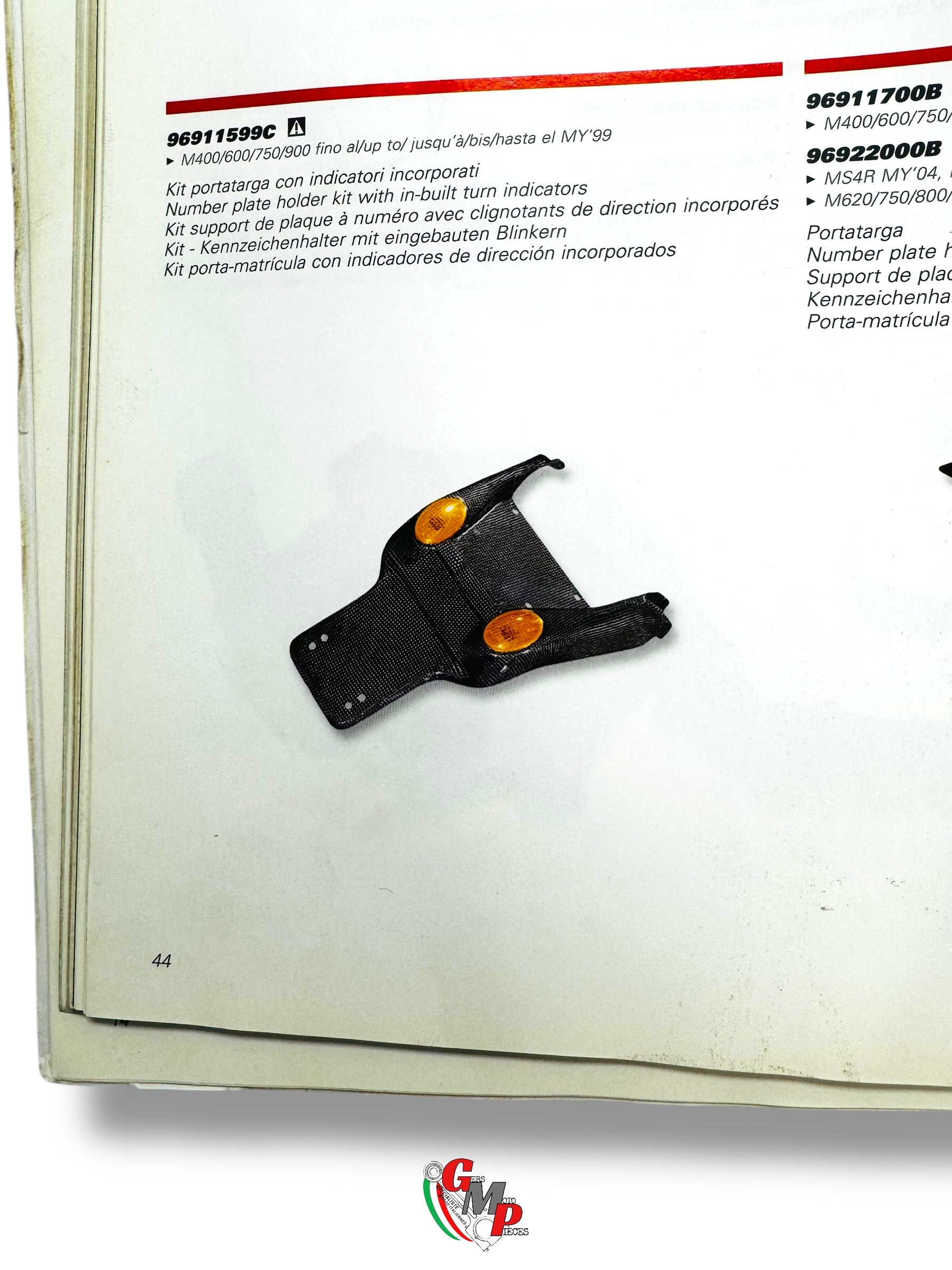 Kit Soporte Matrícula Carbono NUEVO - Ducati Performance