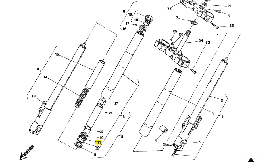 NUEVO retén de aceite de horquilla - Ducati