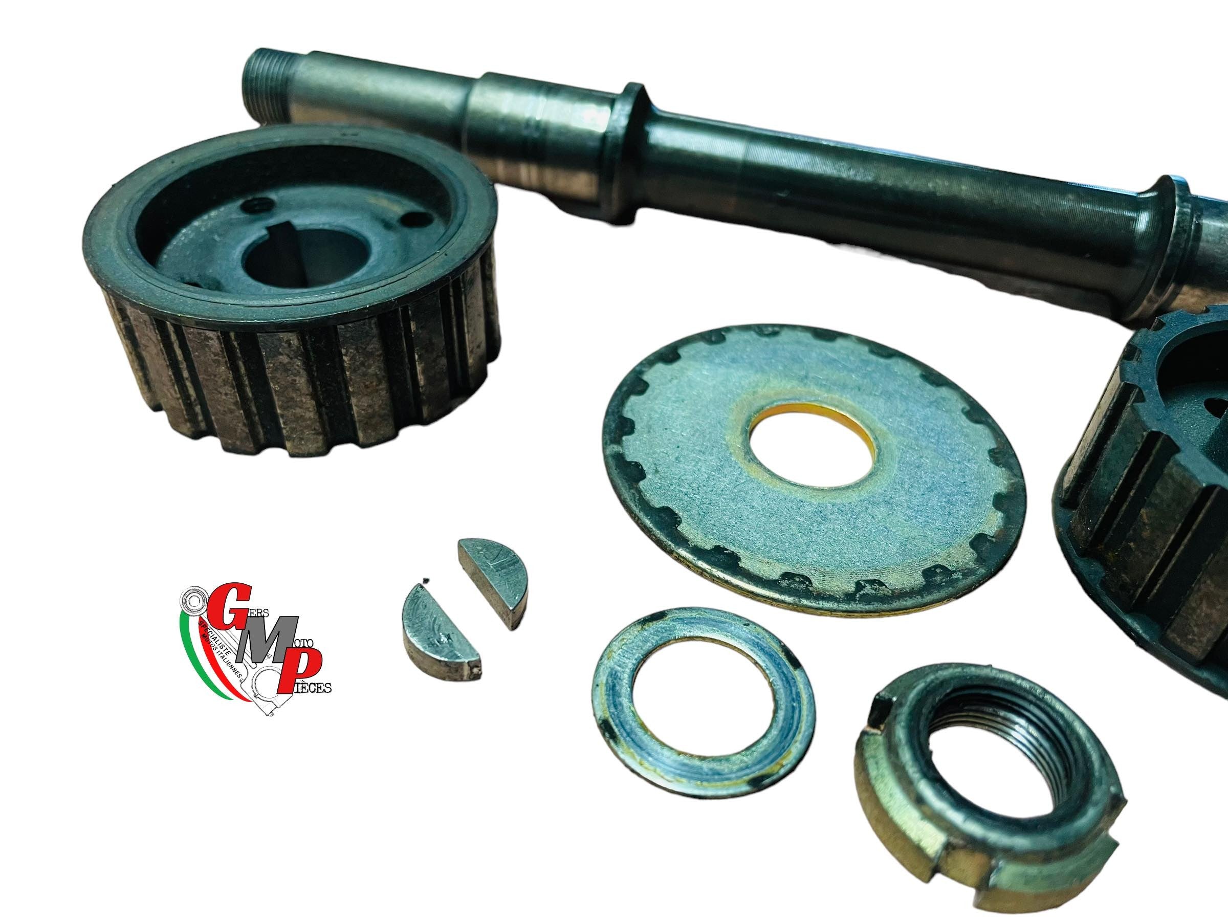 Par de poleas, eje, retorno dientes cuadrados - Ducati Monster 400 600 750 Supersport 400 600 750 ss cor finale