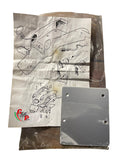 Soporte de placa inferior de aluminio para intermitente de pico de pato de carbono integrado - Ducati