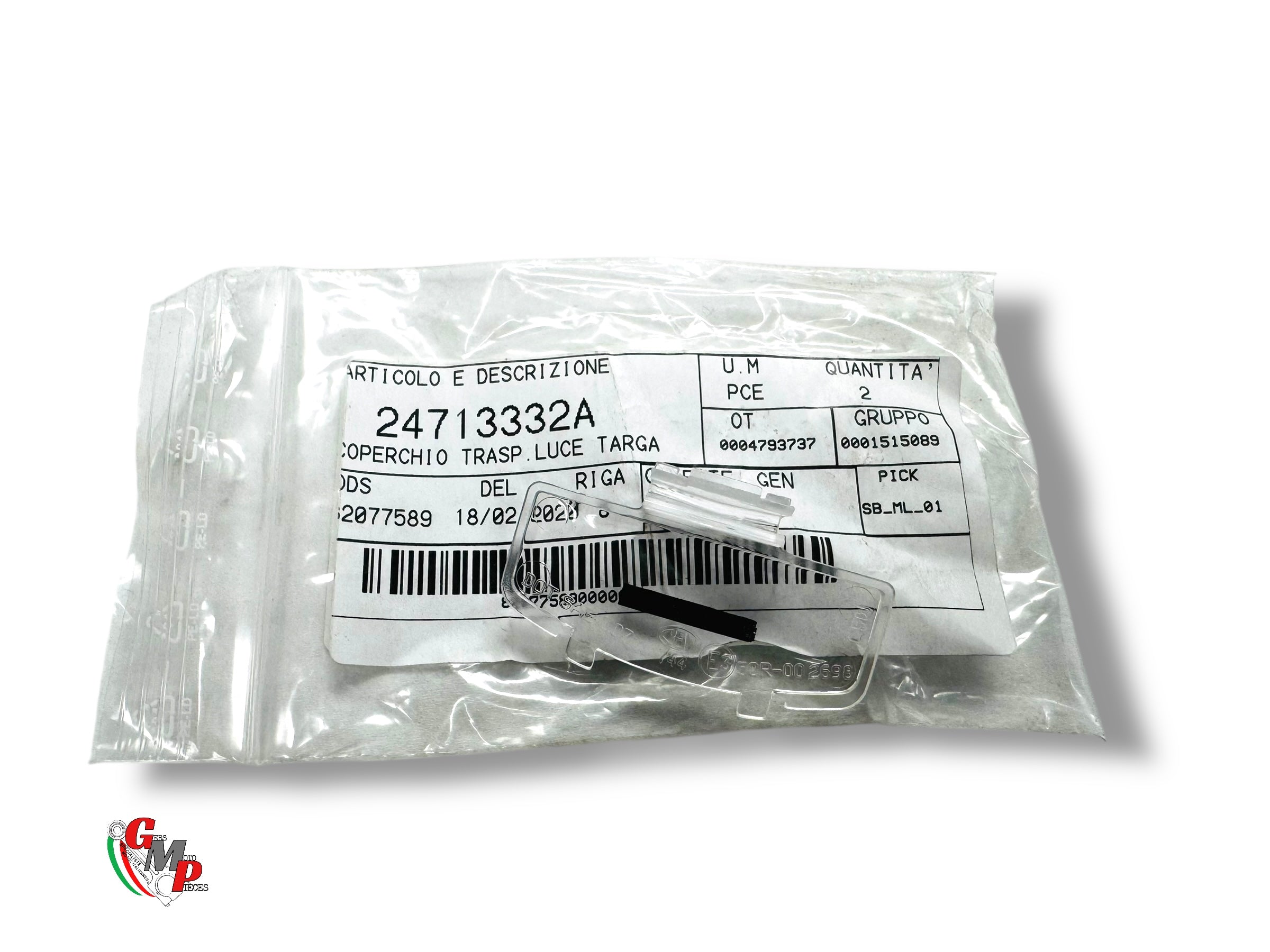 Cabochon Feu Eclairage Plaque NEUF - Ducati