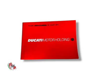 Libreta de garantía JAPÓN 2002 - Ducati