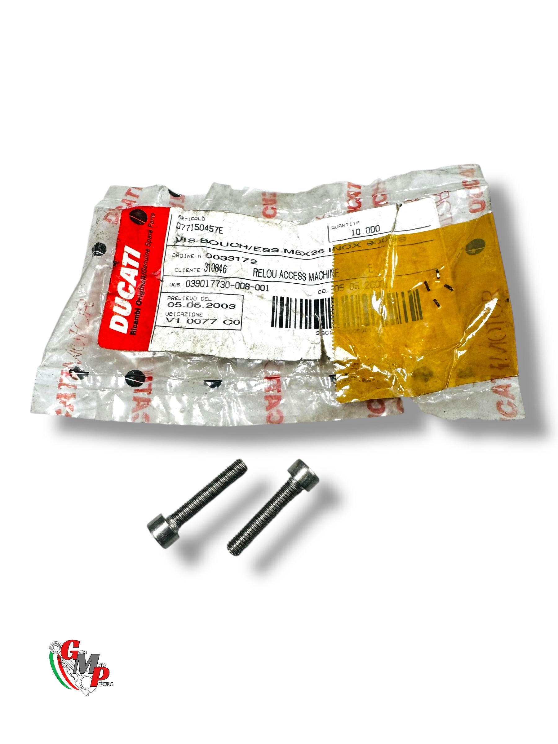 Tornillo M5X25 NUEVO - Ducati