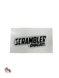 Logos Ducati Scrambler Pegatina Relieve Gel 15x40 NUEVO - Ducati
