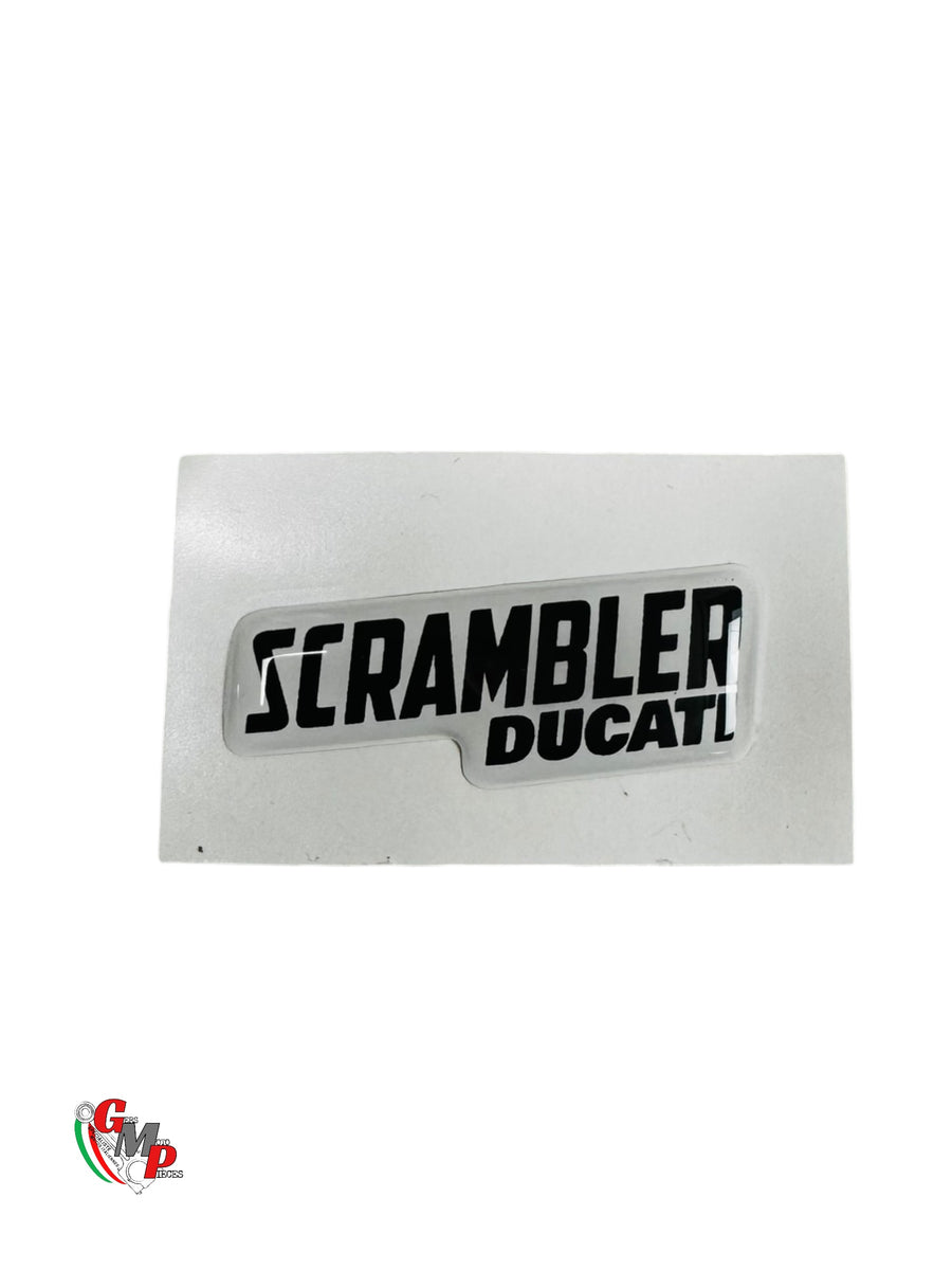 Logos Ducati Scrambler Pegatina Relieve Gel 15x40 NUEVO - Ducati