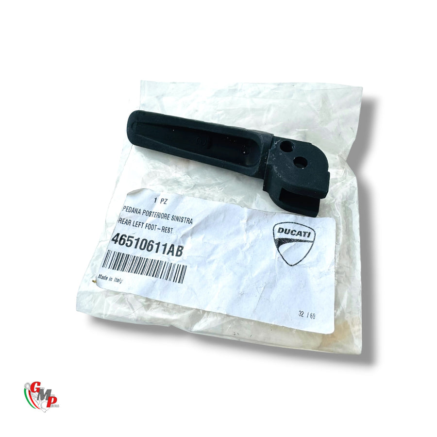Reposapiés Trasero Izquierdo Negro NUEVO - Ducati