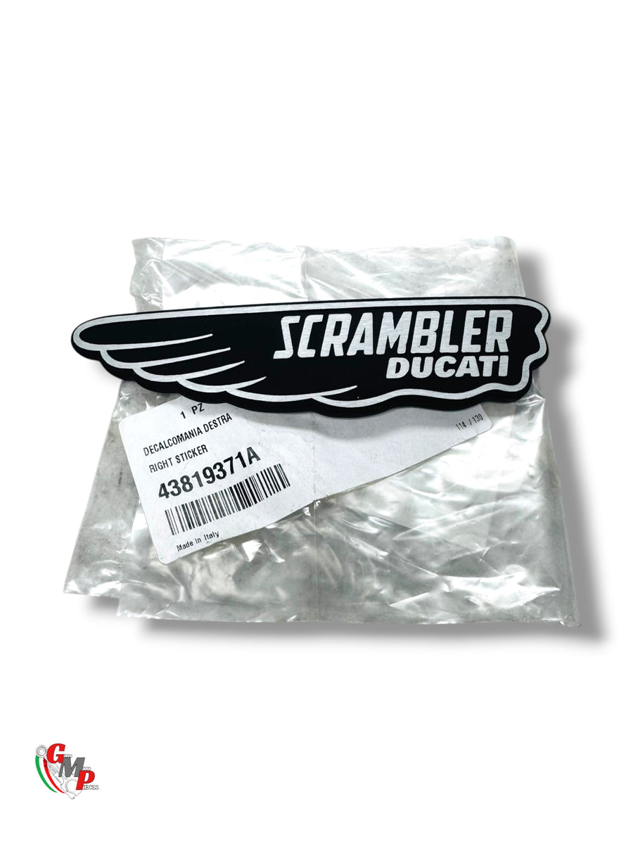 Decalcomanie Droite (Scrambler Classic) Metal Relief NEUF - Ducati