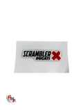 Logos Ducati Scrambler Pegatina Relieve Gel 15x40 NUEVO - Ducati
