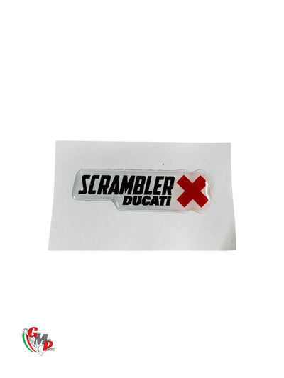 Logos Ducati Scrambler Pegatina Relieve Gel 15x40 NUEVO - Ducati