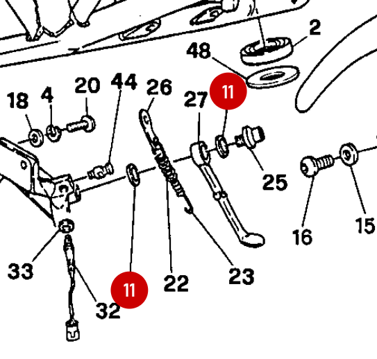 Retén de aceite de horquilla de diámetro 43 - Ducati