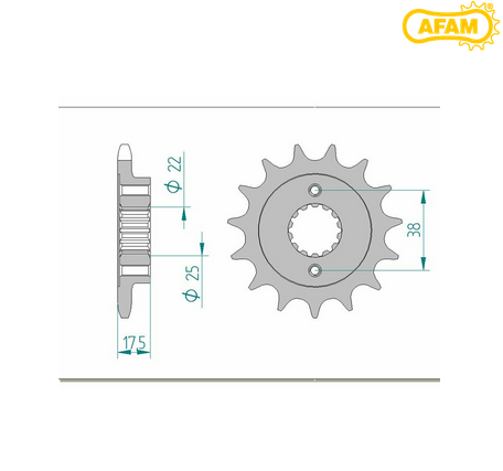 Pignon sortie de boite NEUF - Ducati