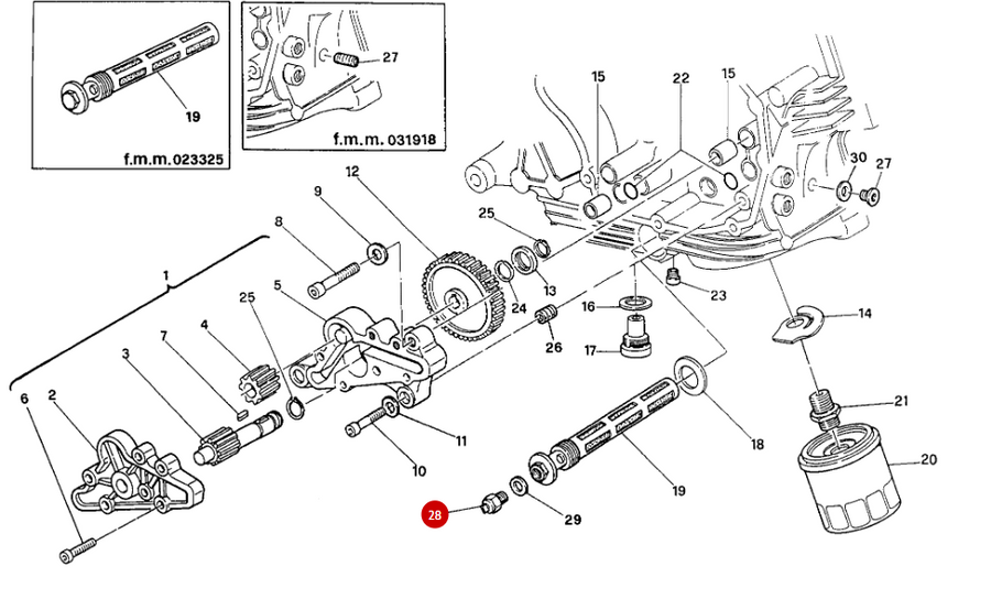 Sensor de temperatura de aceite termistor NUEVO - Ducati