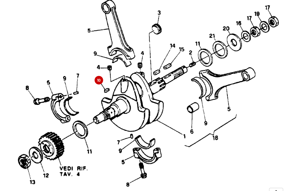 Clavette vilebrequin NEUVE - Ducati