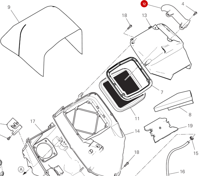 Passage faisceau électrique - Ducati
