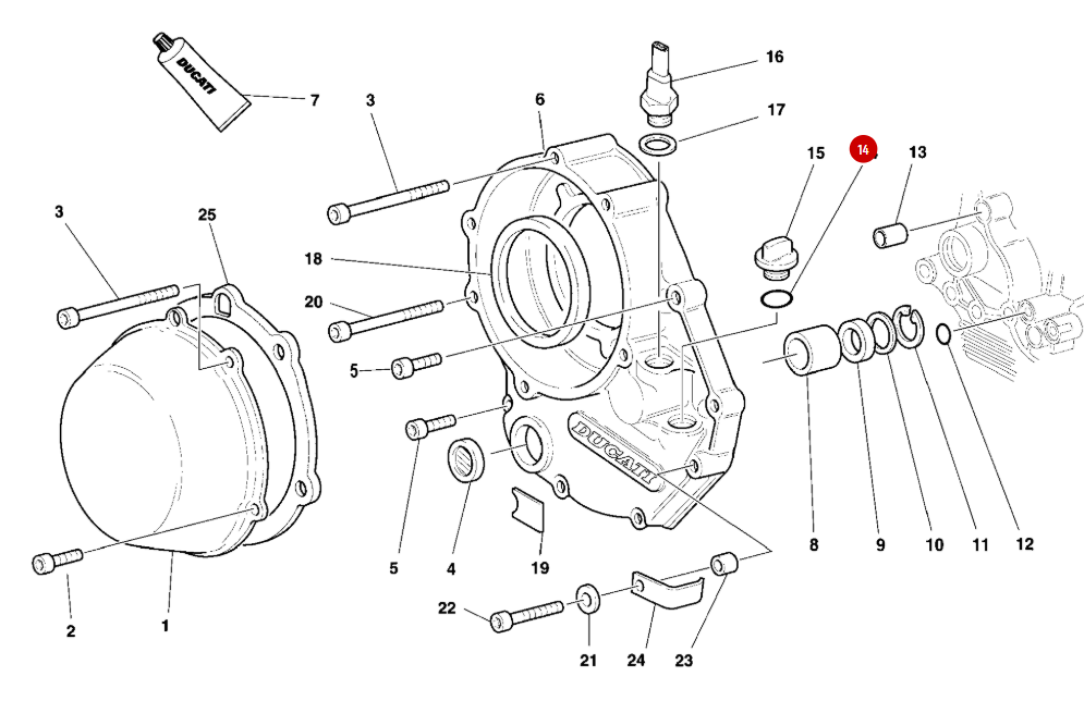 Joint torique bouchon de remplissage NEUF - Ducati