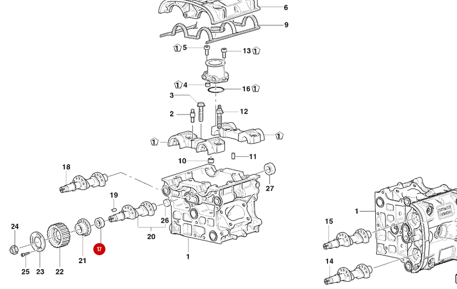 Retén del árbol de levas BAVISLRSX7 24-35-7 NUEVO - Ducati