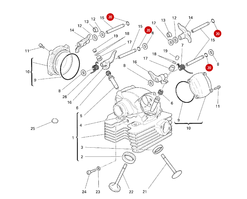 Junta tórica 6.86X1.78 NUEVA - Ducati
