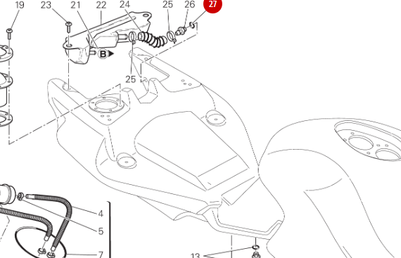Joint Torique Reniflard Réservoir NEUF - Ducati