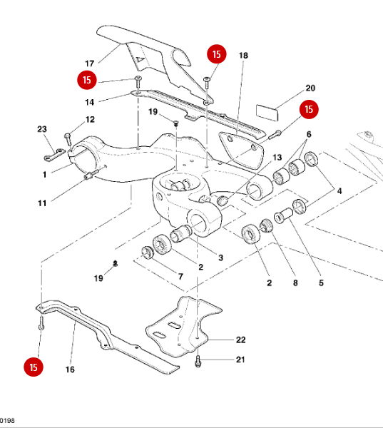 Tornillo Tbei M6X14 Patín de Cadena NUEVO - Ducati