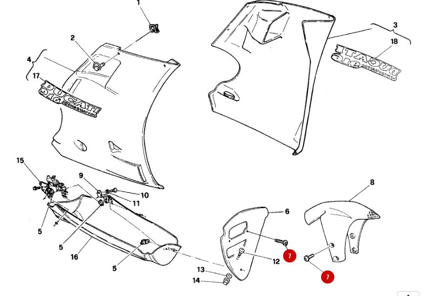 Vis Tbei M6X8 NEUVE - Ducati