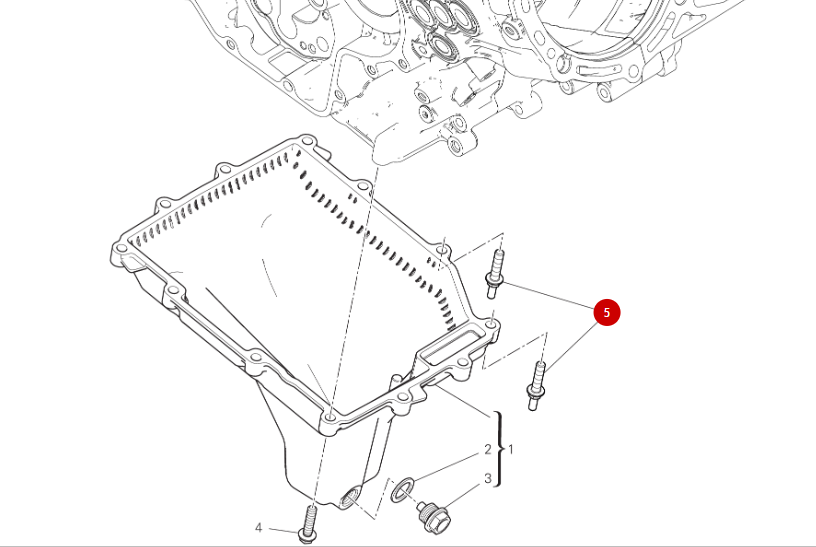 Tornillo especial cárter de aceite NUEVO - Ducati