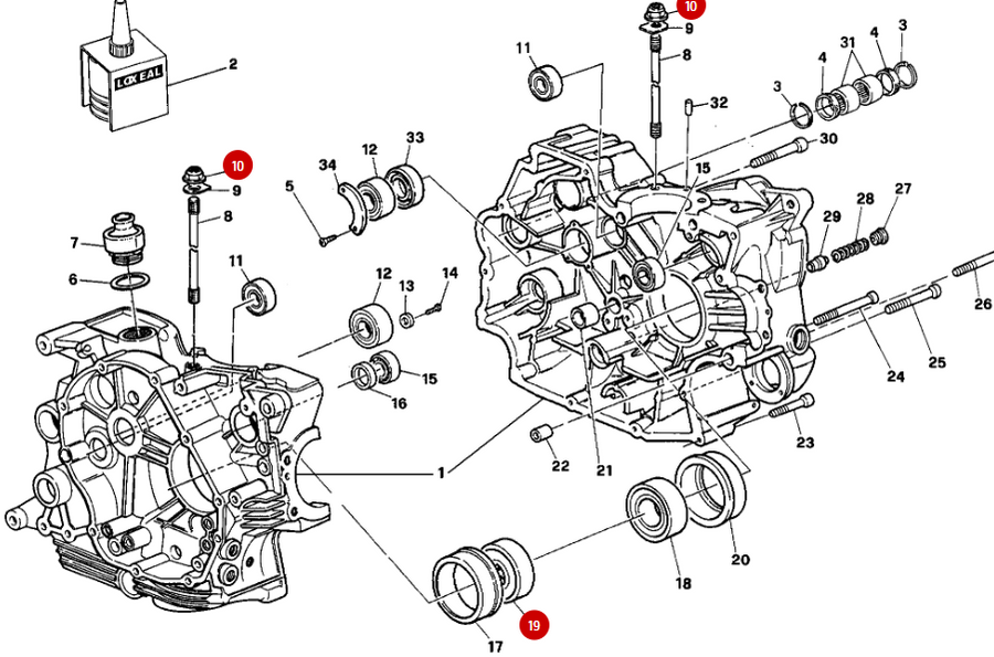 Tuerca Espárrago Culata NUEVO - Ducati