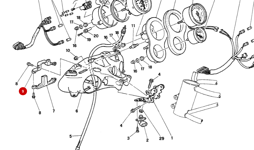 Soporte de faro NUEVO - Ducati