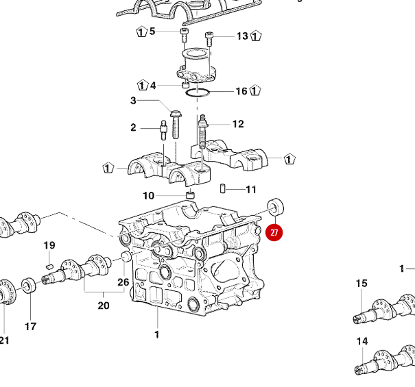 Tapón Culata 35X7 NUEVO - Ducati