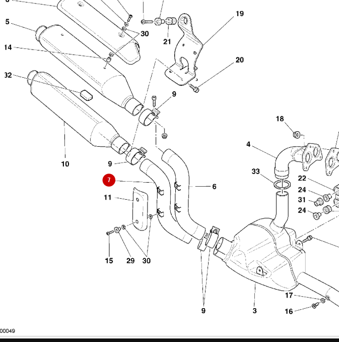 NUEVO Colector de Escape Horizontal - Ducati