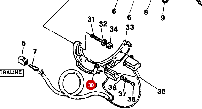 Plaquette Capteur Pick Up NEUVE - Ducati