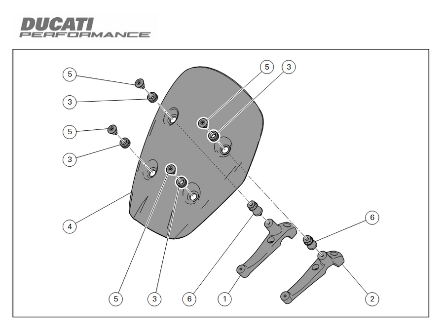Parabrisas Touring - Ducati