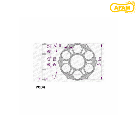 Support de couronne AFAM NEUF - Ducati